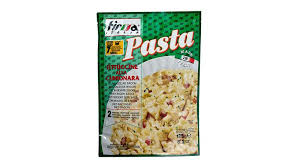 Pasta Fettuccine Carbonara Firma Itália