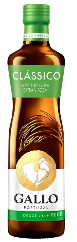 Garrafa de azeite de oliva extravirgem Gallo Clássico 750 ml