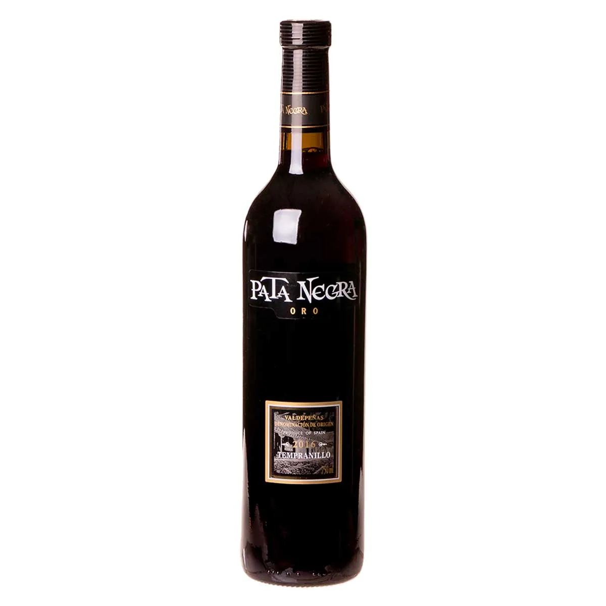 Vinho Tinto Espanhol Oro Valdepeñas Tempranillo Pata Negra 750ml