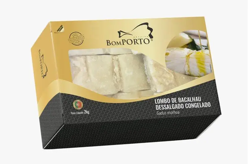 Lombo de Bacalhau Congelado Bom Porto Caixa 2kg