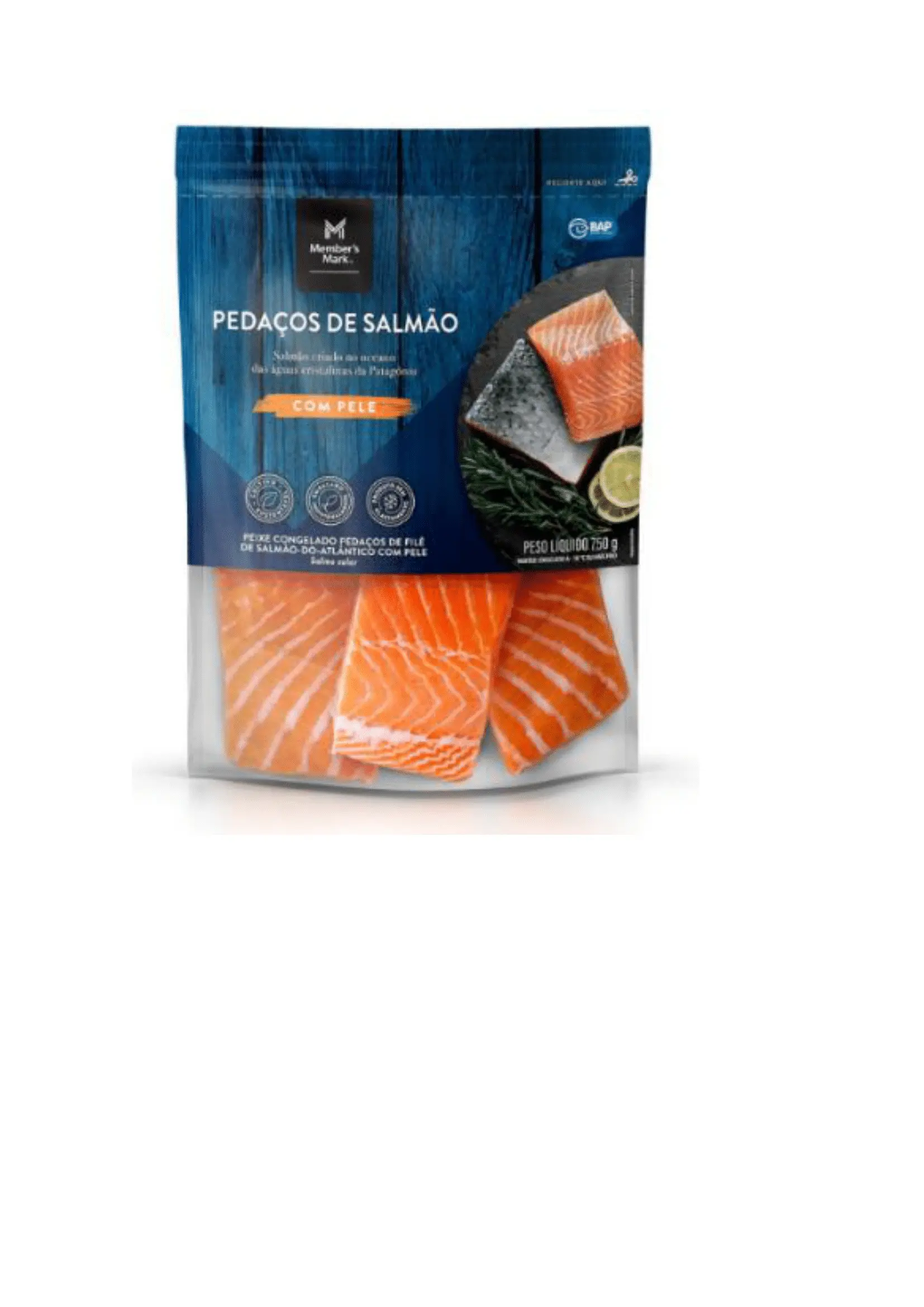 Salmão em Pedaços Member's Mark Pacote 750g