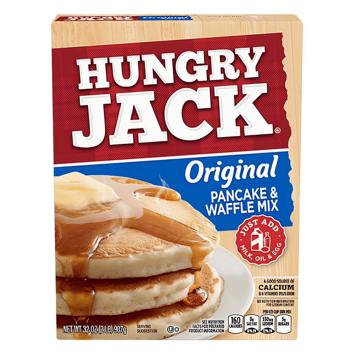 Mistura para Panqueca e Waffle Original Hungry Jack Caixa 907g