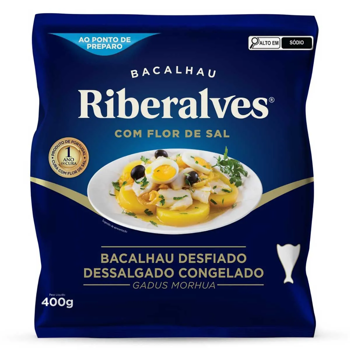 Bacalhau Desfiado 400g Riberalves