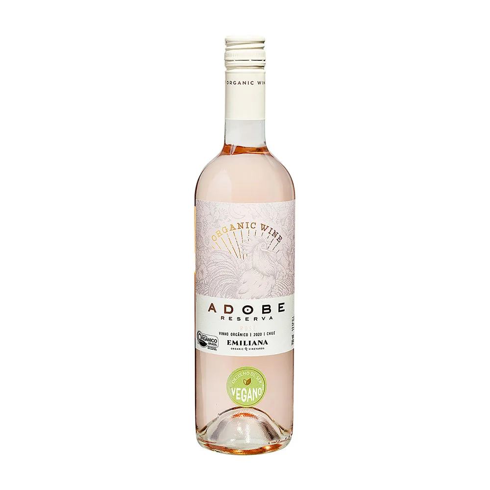 Vinho Rosé Chileno Orgânico Adobe Emiliana 750ml